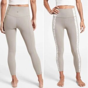 Athleta Salutation Stash Pocket II Serene 7/8 Tight Leggings Bluff Grey Size XXS